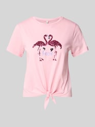 Regular Fit T-Shirt aus reiner Baumwolle Modell 'DORA LIFE' von ONLY Pink - 28