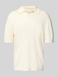 Poloshirt mit V-Ausschnitt von CK Calvin Klein Beige - 24