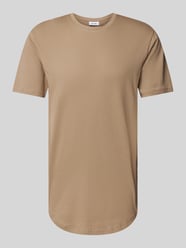 Lang shirt met ronde hals, model 'MATT LIFE LONGY' van Only & Sons Bruin - 24