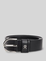 Pasek z naturalnej skóry z aplikacją z logo od Tommy Hilfiger - 42