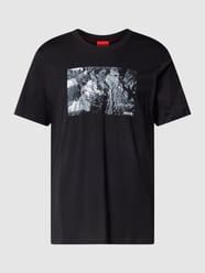 T-shirt met motiefprint, model 'Dalbatross' van HUGO Grijs / zwart - 2