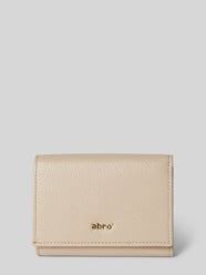 Portemonnaie aus Leder mit Label-Applikation von Abro Beige - 19