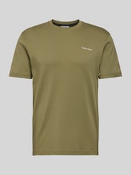 T-Shirt mit Label-Print von CK Calvin Klein Grün - 36