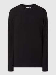 Sweatshirt mit strukturiertem Muster  von CK Calvin Klein Schwarz - 6