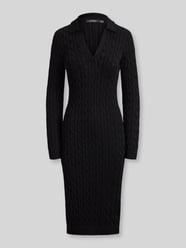 Slim Fit Strickkleid aus Baumwoll-Viskose-Mix von Lauren Ralph Lauren - 39