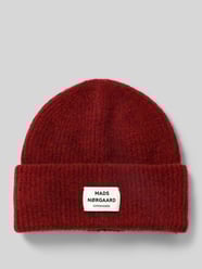 Beanie van scheerwolmix, model 'Tosca Anju' van MADS NØRGAARD Bordeaux - 24