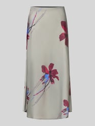 Midirock mit gelegten Falten Modell 'PELLA' von YAS Beige - 37