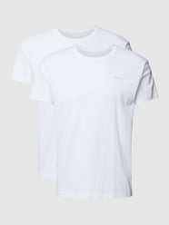 T-shirt z nadrukiem z logo w zestawie 2 szt. od Gant Biały - 13