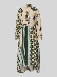 Tailliertes Blusenkleid aus reiner Seide Modell 'PASSO' von Weekend Max Mara Beige - 10