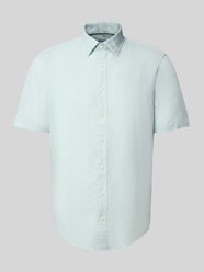 Slim Fit Leinenhemd mit Knopfleiste von Jake*s - 34