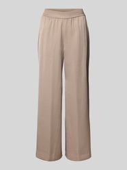Stoffhose mit elastischem Bund von comma Beige - 34
