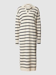 Gebreide jurk met streepmotief van Tommy Hilfiger Wit - 7