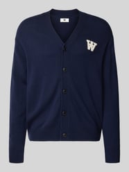 Gebreid jack van lamswol met V-hals, model 'Tay' van Wood Wood - 3