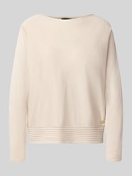relaxed fit pullover van viscosemix van s.Oliver BLACK LABEL Beige - 32