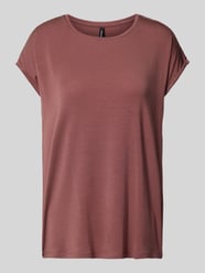 T-Shirt in unifarbenem Design Modell 'AVA' von Vero Moda Rosa - 16