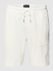 PLUS SIZE Sweatshorts mit elastischem Bund von Marc o' Polo Plus Weiß - 2