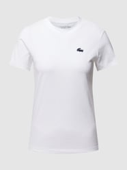 T-Shirt mit Rundhalsausschnitt von Lacoste Sport Weiß - 46
