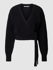Cardigan in wikkellook van Tom Tailor Denim Zwart - 1