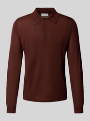 Strickpullover aus Merinowolle mit Kentkragen von Tiger Of Sweden Bordeaux - 31