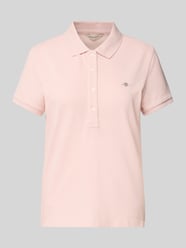 Poloshirt mit Label-Stitching von Gant Pink - 14