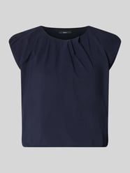 t-shirt z okrągłym dekoltem i drapowaniami od zero - 21