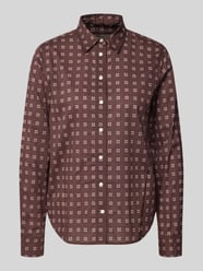 Langarmbluse mit abgerundetem Saum von GANT Bordeaux - 11