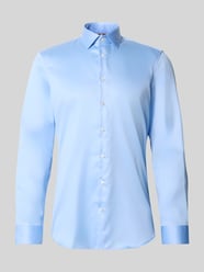 Koszula biznesowa o kroju super slim fit z kołnierzykiem typu kent od Jake*s - 24