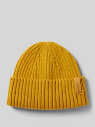 Beanie mit Label-Detail Modell 'SUMTER' von Barts Gelb - 5