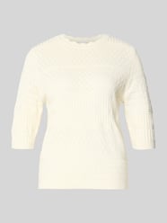 Sweter dzianinowy z rękawem 1/2 model 'MILOS' od VILA - 17