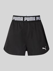 Shorts mit elastischem Logo-Bund von Puma Schwarz - 28