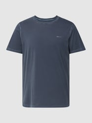 T-Shirt mit Label-Stitching von Gant Blau - 18