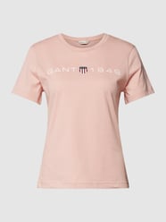 T-Shirt mit Label-Print von Gant Rosa - 32