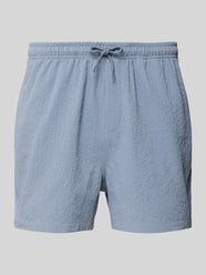 Regular Fit Badehose mit Strukturmuster Modell 'TED LIFE' von Only & Sons Blau - 26