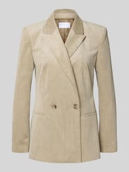 Regular fit blazer in ribcordlook met dubbele knoopsluiting van Jake*s Collection - 35