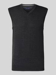 Strickshirt aus Merino-Mix mit V-Ausschnitt von Christian Berg Men - 6