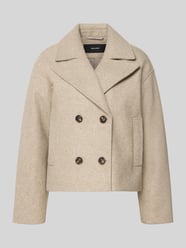 Trencz o krótkim kroju z 2-rzędową listwą guzikową Model 'VINCELINE' od VERO MODA - 2