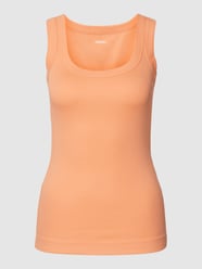 Tanktop aus Feinripp mit Rundhalsauschnitt von Marc Cain Orange - 29