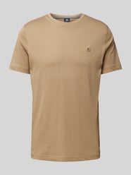 T-Shirt mit Logo-Stitching von Lerros Beige - 3