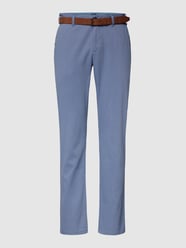 Slim Fit Chino mit Gürtel von MCNEAL Blau / Türkis - 46