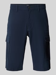 Relaxed fit cargobermuda van een mix van katoen en elastaan van s.Oliver BLACK LABEL - 4