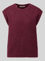 Relaxed Fit Pullunder aus Woll-Mix Modell 'LULU' von Selected Bordeaux - 4
