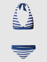 Bikini met streepmotief van Marc O'Polo Blauw / turquoise - 1