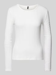 Regular Fit Langarmshirt aus reiner Baumwolle Modell 'LISA' von Vero Moda Weiß - 15