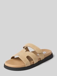 sandaaltjes van leer met klittenbandsluiting model 'Missile' van Steve Madden Beige - 4