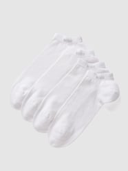 Sneakersocken mit Label-Print im 4er-Pack von BOSS Weiß - 9