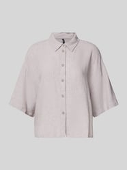 Bluzka koszulowa o kroju regular fit z mieszanki lnu i wiskozy model ‘LINN’ od Vero Moda - 20