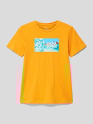 T-Shirt mit Motiv-Print Modell 'BOOSTER' von Jack & Jones Grau - 32