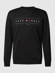 Sweatshirt mit Logo-Print Modell 'JJFLAG SWEAT CREW NECK' von Jack & Jones Schwarz - 15