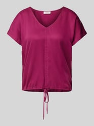 Bluse mit V-Ausschnitt von s.Oliver RED LABEL Bordeaux - 29