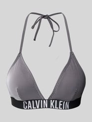 Bikini-Oberteil mit elastischem Label-Bund von Calvin Klein Underwear Schwarz - 36
